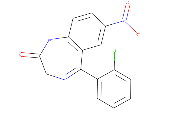 氯硝西泮注射剂结构